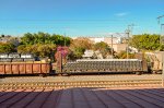 FXE Bulkhead Flat car with Concrete rail ties